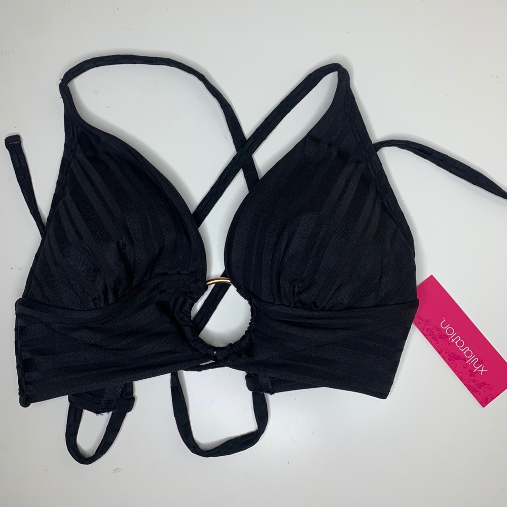 Black bikini top